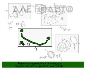 Патрубок охлаждения верхний Ford Ecosport 18-22 2.0 новый OEM оригинал