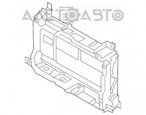Жалюзі дефлектор радіатора у зборі Ford Ecosport 18-22 2.0 з моторчиком, зламане кріплення