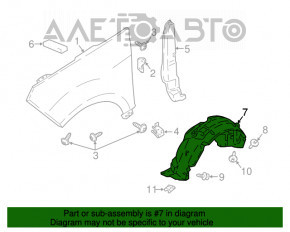 Подкрылок передний правый Ford Ecosport 18-22 2.0