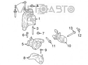 Подушка двигуна права Ford Ecosport 18-22 2.0