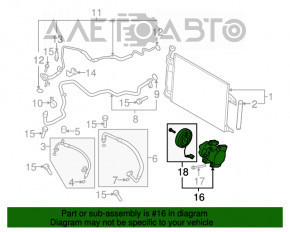 Компресор кондиціонера Mazda6 09-13 2.5