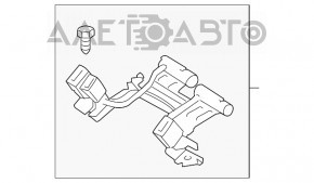 Засувки задніх ременів з піропатронами Ford Fusion mk5 14-16 беж