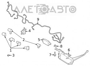 Парктроник передний Ford Edge 19- боковой