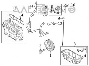 Масляный охладитель ДВС Ford Escape MK4 20- 1.5T