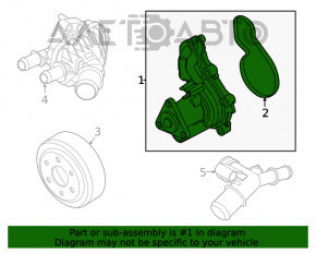Помпа водяная Ford Escape MK4 20-23 1.5T
