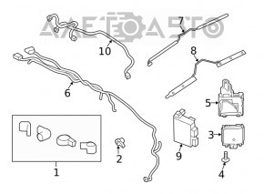 Датчик слепых зон BSM левый Ford Edge 19-