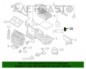 Клапан печки кондиционера Ford Escape MK4 20-