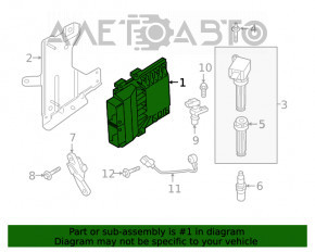 Блок ECU комп’ютер двигуна Ford Edge 19-2.0T