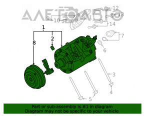 Компрессор кондиционера Ford Edge 19- 2.0T