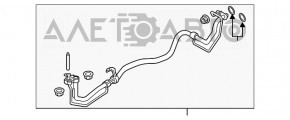 Трубка кондиционера Ford Edge 19- 2.0T печка-конденсер вторая