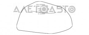 Корпус правого дзеркала Nissan Leaf 11-12 з подряпинами, тест 123
