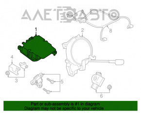 Модуль srs airbag комп'ютер подушок безпеки Nissan Rogue Sport 17-19