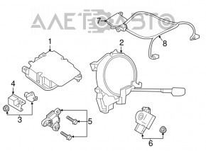 Модуль srs airbag комп'ютер подушок безпеки Nissan Rogue Sport 17-19