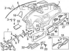 Подушка безпеки airbag пасажирська в торпеді Mazda CX-5 16