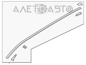 Накладка крыши правая Mazda CX-5 17- без люка
