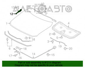 Петля капота права Mazda CX-5 17-