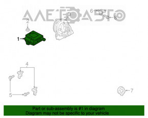 Модуль srs airbag компьютер подушек безопасности Mazda CX-5 17- с ошибкой