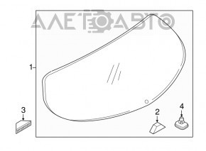 Стекло заднее двери багажника Mazda CX-5 17-21