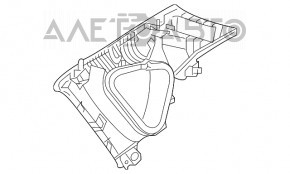 Накладка задньої стійки права Mazda CX-5 17-сіра