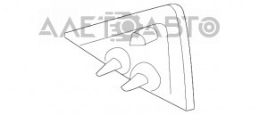 Заглушка трикутник перед лев Mazda CX-5 17- черн