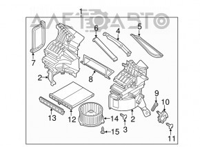 Актуатор моторчик привод печки вентиляция Mazda CX-5 17-