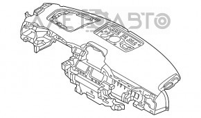 Торпедо передняя панель без AIRBAG Mazda CX-5 17- под проекцию