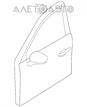 Дверь голая задняя правая Mazda CX-5 17- белый 25D