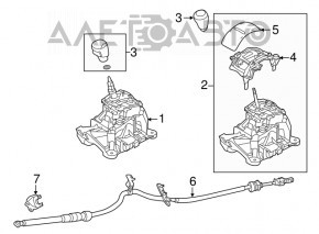 Накладка шифтера Mazda 6 13-15 Sport, царапины, без хром накладки