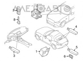 KEYLESS ENTRY RECEIVER MODULE Mazda 6 13-17