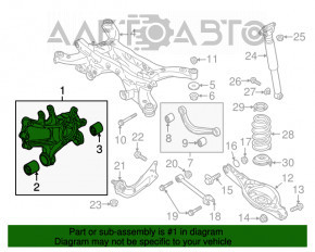 Штифт ззаду лівий Mazda CX-5 13-16 AWD