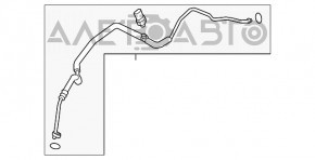 Трубка кондиционера печка-конденсер Mazda CX-5 17- новый OEM оригинал