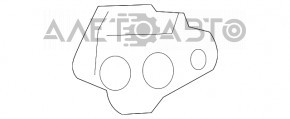 Крепление переднего бампера правое Mazda CX-5 13-16 на крыле, сломана направоеляйка