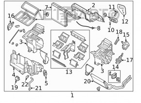 Клапан печки кондиционера Mazda 3 14-18 BM