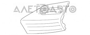 Решетка переднего бампера правая Ford Fusion mk5 19-20 под галоген ПТФ, структура новый неоригинал