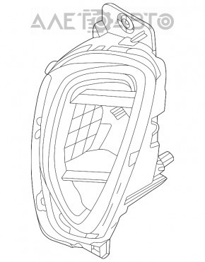 Противотуманная фара птф левая Ford Escape MK4 20- галоген