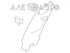 Накладка центральної стійки верхня ремінь права Ford Escape MK4 20 беж