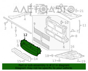 Воздуховод радиатора верхний Ford Escape MK4 20-22