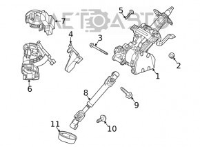 Рульова колонка ЕУР Ford Escape MK4 20-1.5 2.0