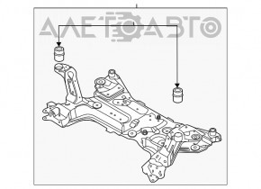 Подрамник передний Ford Escape MK4 20-