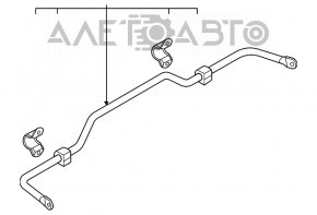Стабилизатор задний Ford Escape MK4 20- 1.5T, 2.0T, hybrid, без скоб