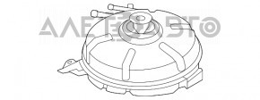 Расширительный бачок охлаждения Ford Escape MK4 20-23 1.5T, 2.0T с крышкой