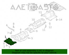Захист двигуна Ford Escape MK4 20 - метал
