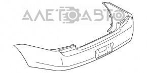 Бампер задній голий Mitsubishi Galant 04-12