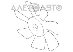 Крыльчатка вентилятора охлаждения правая Mitsubishi Outlander Sport ASX 10- 2.0 7 лопастей