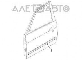 Накладка двери нижняя передняя правая Mitsubishi Galant 04-12