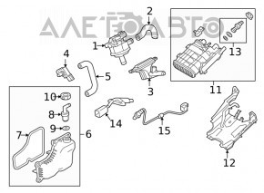 Клапан вентиляции топливного бака Mazda CX-5 17- новый OEM оригинал