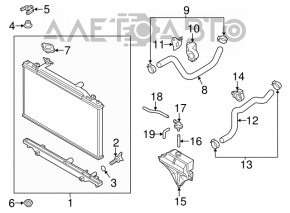 Патрубок охолодження верхній Mazda CX-5 17-21 2.5