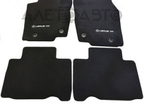 Комплект ковриков салона Lexus NX200t NX300 NX300h 15-20 черный, тряпка