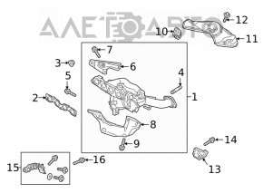 Кронштейн випускного колектора Mazda CX-5 17-