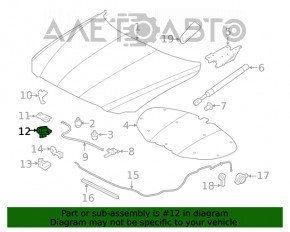 Ответная часть замка капота левый Jaguar F-Pace X761 17-